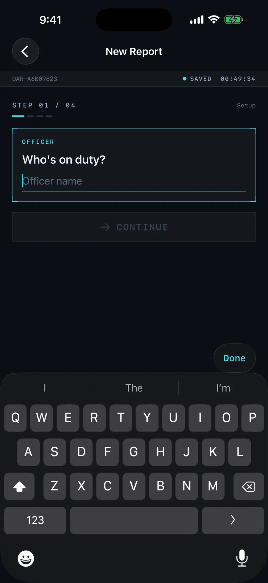 Guided step-by-step report setup
